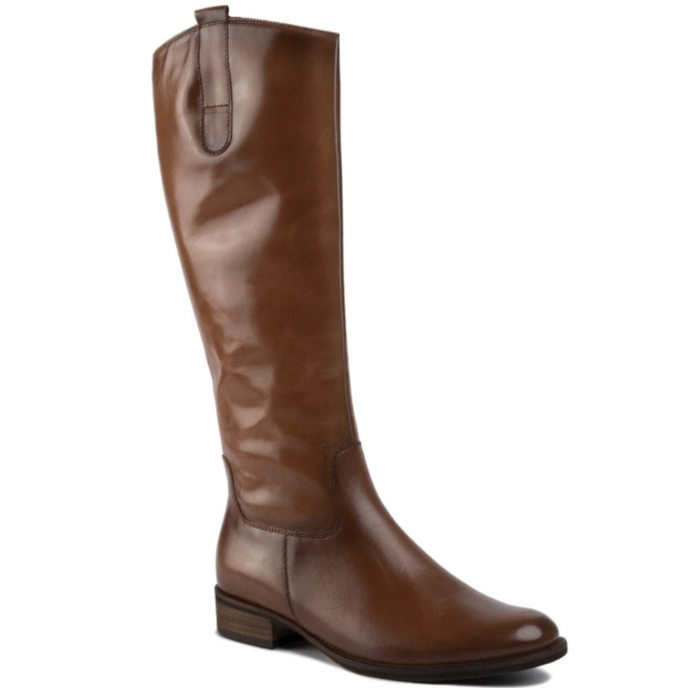 Gabor Leather Saddle Long Leg Riding Boot